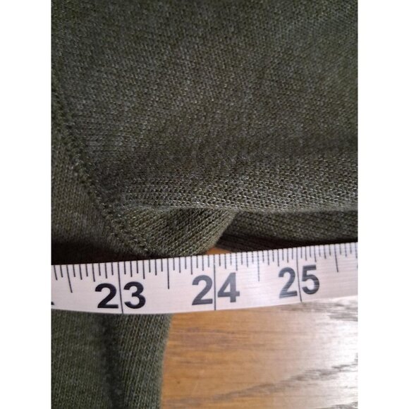 Clearwater Outfitters Olive Green Pullover Sweatshirt With Suede Accents & Elbow - Picture 6 of 6